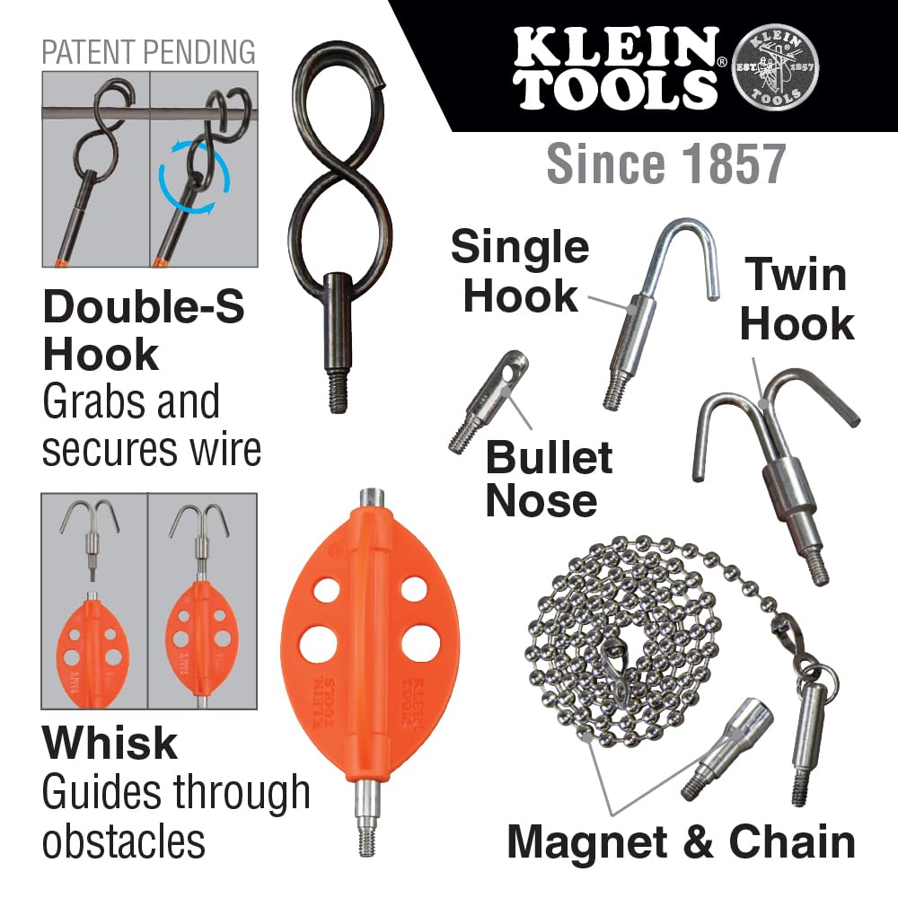 専用出品 Amazon.co.jp: Klein Tools 56511 Splinter Guard Wire Fish Rod and